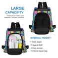 thumbnail image 4 of FORMRS Women's Travel Backpack Purse Anti-Theft Hidden Pockets Casual Shoulder Bag, Colorful Geometric Pattern, 4 of 7