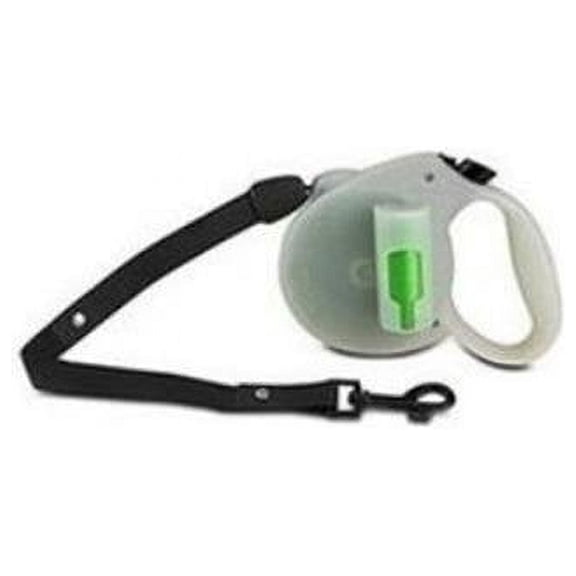 PAW Bio Retractable Leash with Green Pick-up Bags, Glow in the dark