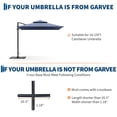 thumbnail image 3 of 220 lb Capacity Patio Umbrella Base, Heavy Duty Design with Adjustable Pole Adapter – Fits 1.5" to 2.1" Poles for 7.5-11 FT Umbrellas, Corrosion & Wind Resistant for Outdoor Patio, 3 of 7