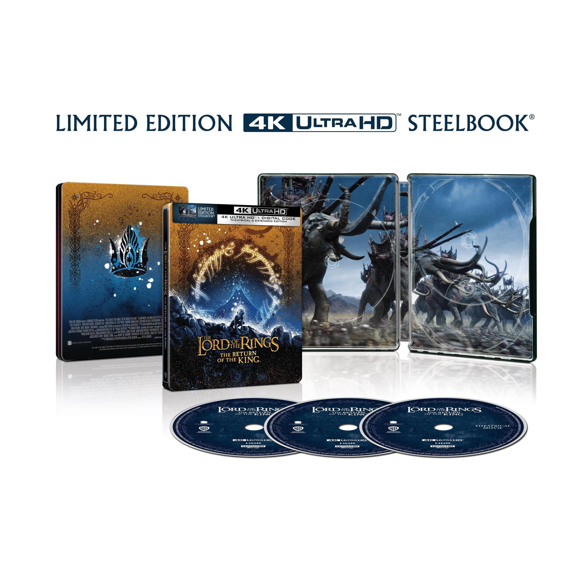 The Lord of the Rings: The Return of the King (Extended & Theatrical) (Steelbook) (4K Ultra HD + Digital Copy), Action, New Line Cinema