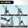 thumbnail image 3 of Nilight UTV Flag Antenna Mount Whip Light Mounting Bracket Black Adjustable Heavy Duty for 1.5 to 1.75inch 1.75 to 2inch for Polaris RZR Ranger Can Am Maverick X3 Talon, 2 Years Warranty, 3 of 8
