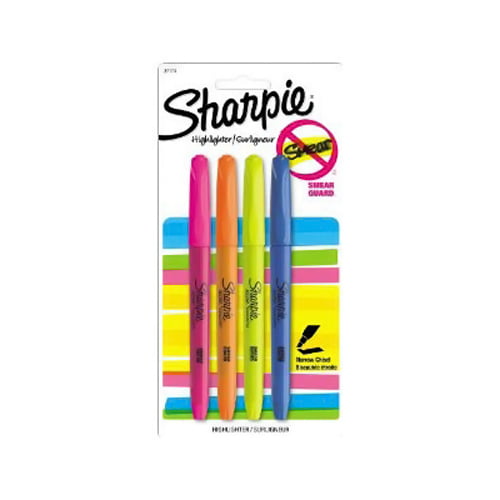 Sharpie Clear View Highlighter, Pocket Highlighter, Assorted, 8 Count