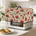 thumbnail image 4 of FOR U DESIGNS Cardinal Poinsettia Flower Pattern Microwave Oven Cover Wear-Resistan Small Appliance Covers All-Season Lid for Air Fryer Toaster Oven,18.25 x 14.5 x 11 inches-S, 4 of 8