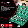 thumbnail image 5 of 32 In 1 Heavy Duty Socket Set 1-2" Chrome Vanadium Steel | Ratchet Socket Wrench Spanner 32 Pieces | Hand Tool Kit Plastic, Storage Case, For Mechanic Tool Kits - Pack Of 1 | Accessories, 5 of 5