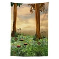 thumbnail image 3 of Ambesonne Nature Tablecloth Rectangular Table Cover, Enchanted Woods Sunset, 60"x90", Multicolor, 3 of 4