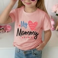 thumbnail image 4 of THDHVS Boys Summer T-shirts,Toddler Casual Tops,Kid's Mother's Day Print Round Neck Short Sleeve Loose Casual T-shirt for Outerwear Short Sleeve Round Neck Top/shirt Pink 3-4 Years, 4 of 6
