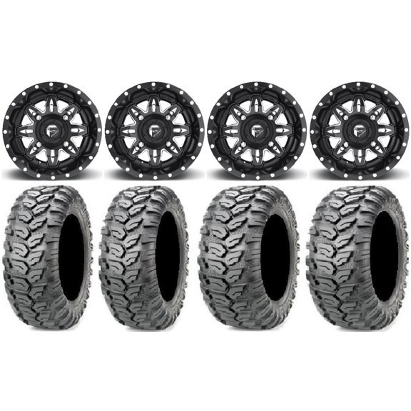 Fuel Lethal Black 14" Wheels 29" Ceros Tires Polaris RZR XP 1000 / PRO XP / Ranger XP 900/1000
