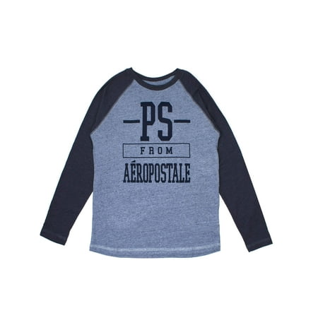 Long Sleeve Logo Raglan Tee (Little Boy & Big Boy)