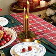 thumbnail image 4 of Candle Holder Christmas Simulation Candle Ornaments Christmas Desktop Decoration Candlestick Nightlight Furnishings Christmas Candlestick Holder, 4 of 6