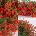 thumbnail image 2 of Coolmade 15 pcs Baby Breath Gypsophila Artificial Flowers Bouquets Fake Real Touch Flowers for Wedding Party Decoration DIY Home Decor 20" Red, 2 of 7