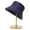 Blue, variant on Women Fall Winter Fisherman Hat Flat Top Wide Brim Thick Soft Square Pattern Solid Color Sunshade Windproof Warm Decorative Lady Deep Bucket Cap Winter Headwear