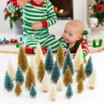 thumbnail image 5 of Manunclaims 1 Set Artificial Mini Christmas Trees, Upgrade Sisal Trees with Wood Base Bottle Brush Trees for Christmas Table Top Decor Winter Crafts Ornaments Holiday Gift Decoration, 5 of 8