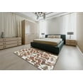 thumbnail image 4 of Ahgly Company Indoor Rectangle Abstract Gold Brown Abstract Area Rugs, 5' x 8', 4 of 6