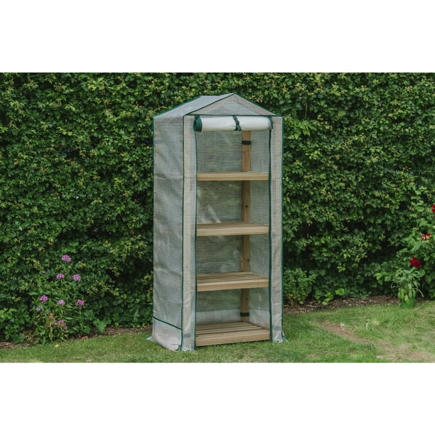 Gardman Premium Wooden 4 Tier Greenhouse