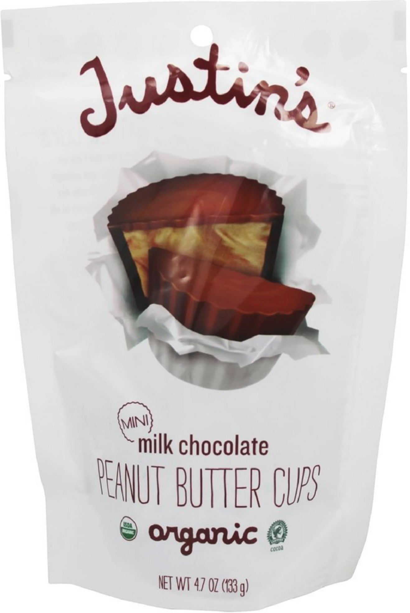 Justin's Mini Peanut Butter Cups, Milk Chocolate 4.7 oz (Pack of 2