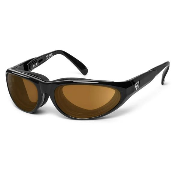 7eye  Diablo Sharp View Polarized Copper Sunglasses- Black - Medium & Large
