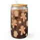 thumbnail image 1 of Vaso para beber SANDJEST Gingerbread, vaso de vidrio de 470 ml, 1 of 7