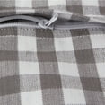thumbnail image 4 of DII Modern Cotton Gingham/Buffalo Check Pillow Cover in Gray/White (Set of 4), 4 of 6
