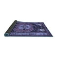 thumbnail image 2 of Ahgly Company Indoor Square Abstract Blue Contemporary Area Rugs, 5' Square, 2 of 4