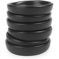 thumbnail image 3 of Handmade Small Ceramic Sauce | Butter Bowls, Round Shape, 3-Inch Diameter, Semi-Matte Black Finish, Set of 6, 3 of 7