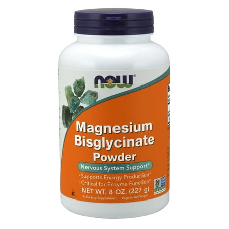NOW Supplements, Magnesium Bisglycinate Powder,