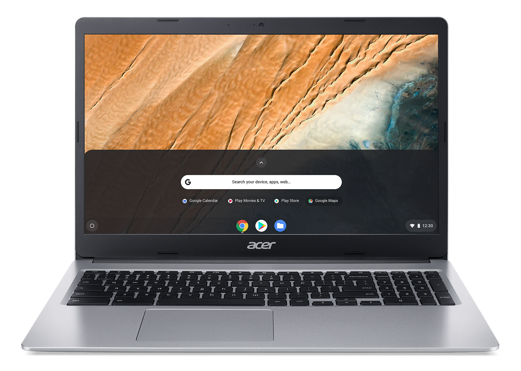 Acer Chromebook 315 15.6" Thin Laptop, Intel Celeron, 4GB Ram, 64GB HD 64GB SSD, Silver, CB315-3H-C19A