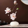 thumbnail image 4 of Easter Decor Simulation Magnolia Cuttings Pink Blue White Flower Desktop Ornaments Spring Easter Decoration for Home Table, 4 of 6