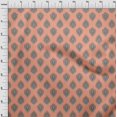thumbnail image 3 of oneOone Georgette Viscose Fabric Leaves Block Print Fabric By The Yard 42 Inch Wide, 3 of 4