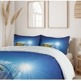 thumbnail image 6 of Ambesonne Earth Duvet Cover Sets, United States in Space, 2-Queen, Blue Green Pale Brown, 6 of 7