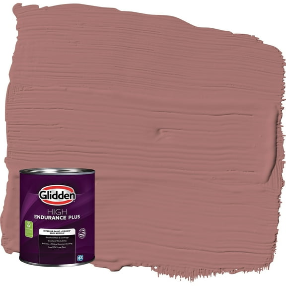 Glidden HEP Cinnamon Diamonds / Rose Pink Eggshell Interior Paint with Primer, 1 Quart
