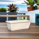 thumbnail image 4 of unbranded 1Ud Thickened Resin Flowerpot Light Grey for Balcony Vegetables with Air Permeability, 4 of 8