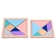 thumbnail image 1 of 2pcs Montessori Wood Tangram Puzzle de Juguete de Aprendizaje, 1 of 9