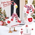 thumbnail image 2 of Porch Goose Clothes Costume, 3 Piece Holiday Snowman & Snowflake Outfit with Hat Scarf for Lawn Goose Decor, 2 of 4