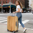 thumbnail image 5 of Stretch Luggage Cover XL(29-32in)– Elastic Travel Suitcase Protector with Handle Openings & Bottom Closure, Washable Polyester Spandex Suitcases Cover, Wood Grain Print, 5 of 5