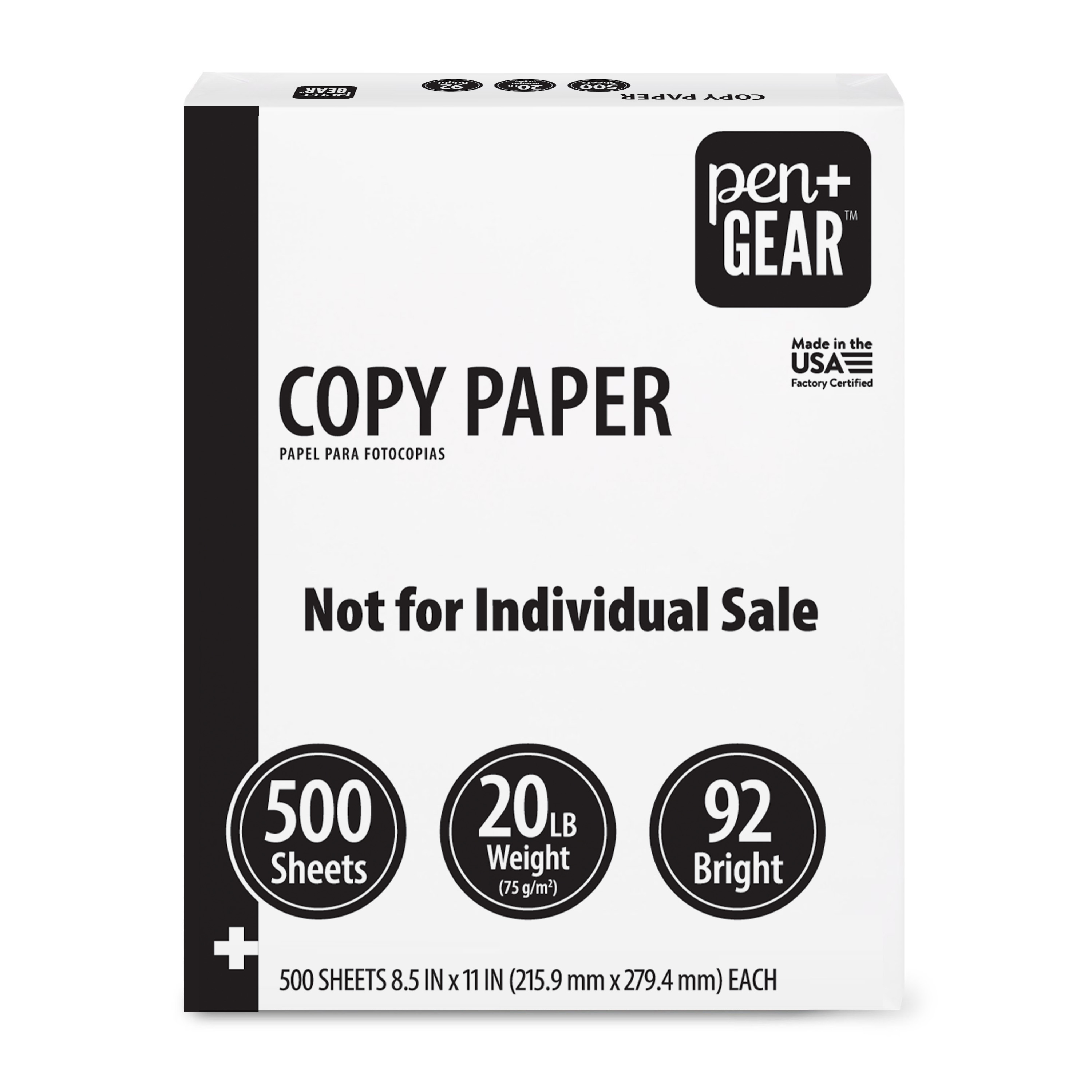 Pen+Gear Copy Paper, 8 Ream Case, 4000 Sheets photo 4