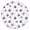 Pioneer Flower Floral-1, variant on Pioneer Flower Floral Print Pattern Round Fitted Tablecloth with Elastic Edge, Waterproof Dining Table Cover for Indoor Outdoor Camping and Daily Use