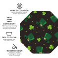 thumbnail image 4 of Bingfone Vintage St. Patrick'S Day8 Leather Drinks Coasters With Set Of 6,Suitable For Home Kitchen,Coffee Cup Coasters Home Gift, 4 of 9