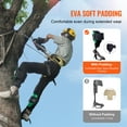 thumbnail image 3 of VEVOR Tree Climbing Spikes, 1 Pair Alloy Steel Climbing Spurs,350lbs Load Capacity Tree Climbing Gear with Straps and Spike Protectors, Arborist Equipment for Climbers, Hunting, Fruit Picking,Green, 3 of 8