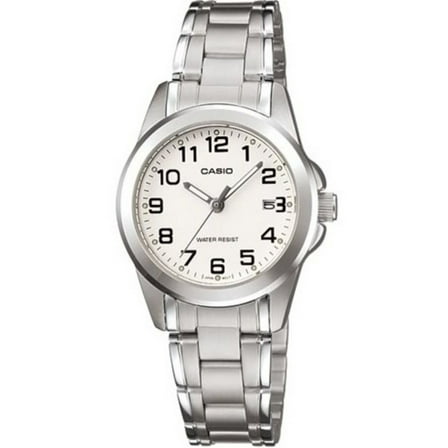 Casio LTP-1215A-7B2 Women's Silver Quartz Analog Dress Watch w/ Date Display