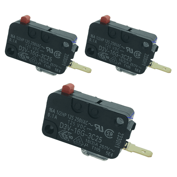 Scaroo WB24X829 Microwave Door Switch Compatible with GE Replaces WB24X0368 WB24X0384 3-PACK