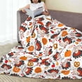 thumbnail image 6 of Cauagu Turkey And Thanksgiving2 Pattern Flannel Bed Blankets,Fleece Blanket Comfortable Air Conditioning Blanket for Sofa Bed Travel Couch & Living Room -40"x30", 6 of 8