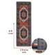 thumbnail image 3 of Sonoro Kate Alfombras de 2,5x8 para Salón Recámara, Alfombra Interior Boho Antideslizante Lavable a Máquina, Rojo-azul, 3 of 6