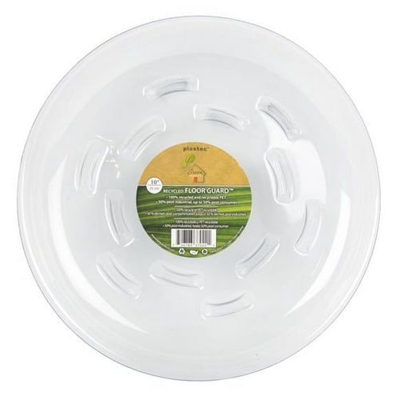 Soucoupe recyclée Floor Guard de Plastec de 25,4 cm (10 po)