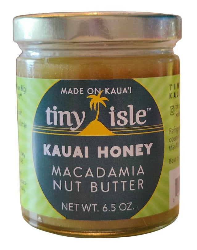 Kauai Honey Macadamia Nut Butter 6 oz. Glass Jar