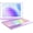 Light Purple, variant on 360° Rotatable Keyboard Case with 10-Color Backlit Keys for 9.7" iPad 5th/6th Gen, iPad Air 1st/2nd Gen & iPad Pro 9.7-inch,Black