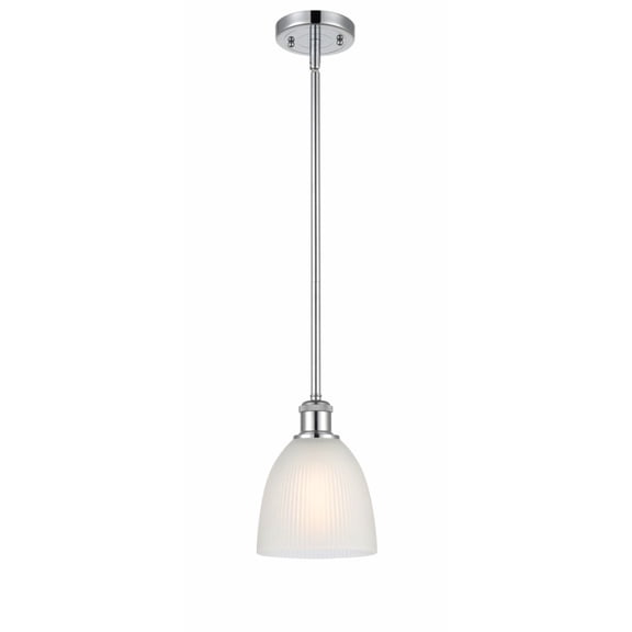 Innovations 516-1S-PC-G381-LED Castile 1 Light Pendant part of the Ballston Collection, Polished Chrome