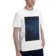 thumbnail image 2 of Bingfone Blue Glitter Retro Men'S Loose Fit Short-Sleeve Pocket T-Shirt, 2 of 7