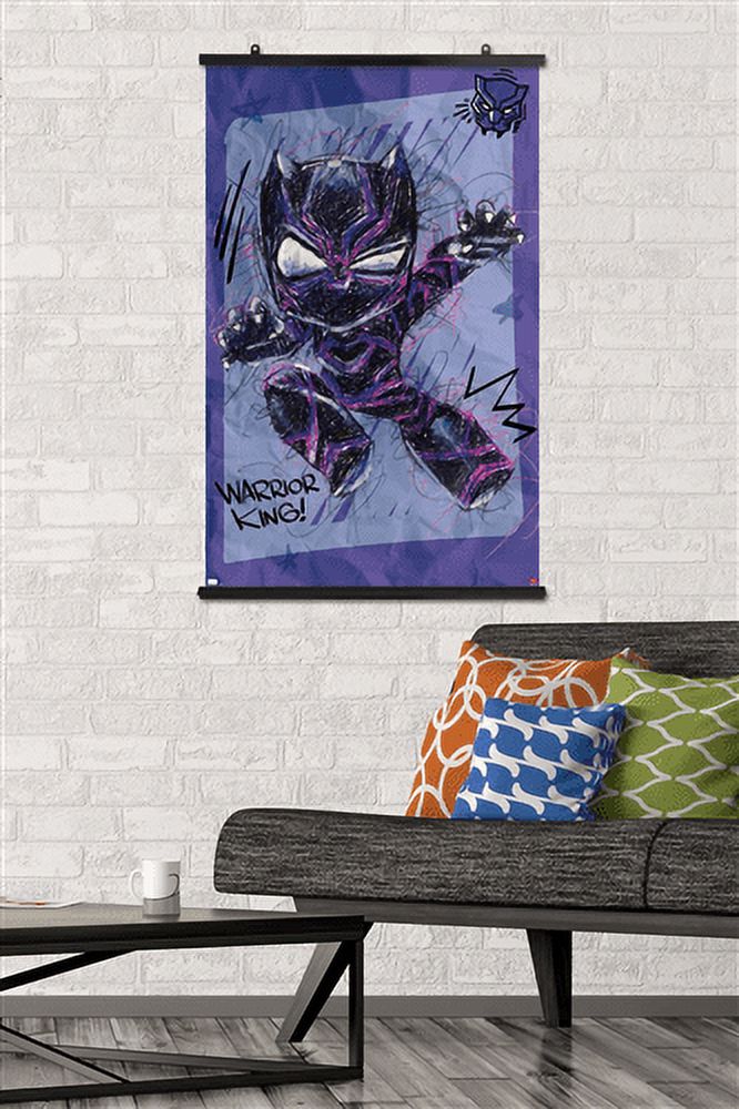 Marvel Black Panther - Scribble Wall Poster, 22.375" x 34"