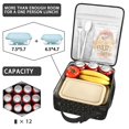 thumbnail image 4 of Bee Insulated Lunch Bag Box Men Reusable Lunch Bag with Detachable Handle Lunch Box Containers School Camping, 4 of 6