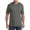 GRANITE HEATHER, variant on by DXL Big and Tall Men's Wicking Jersey V-Neck Tee Shirt, Caviar, 5XLT